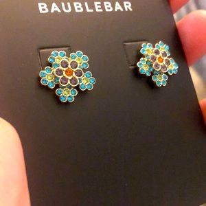 3/$20 Baublebar statement crystal flower earrings